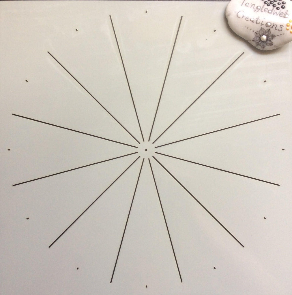 Mandala making stencil kit 12x12” Two part reusable stencils kit