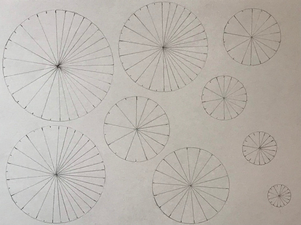Mandala making circle stencils set of 9