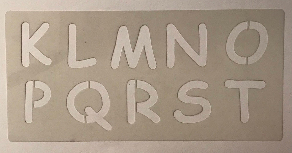 ABC ‘upper case’ letters set of 3 stencils