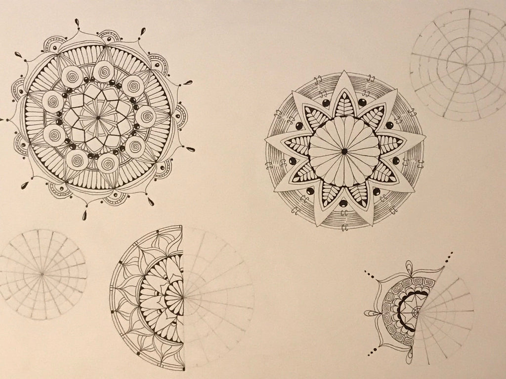 Mandala making circle stencils set of 9