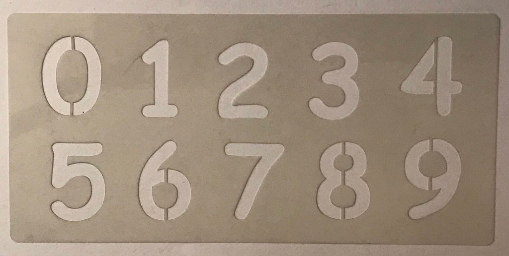 123 number stencil