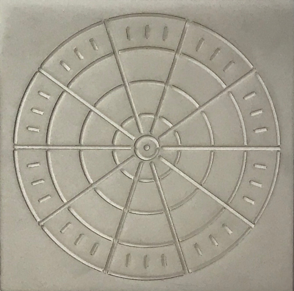 Square 5x5 inch Mandala making reusable plastic stencils set of 2