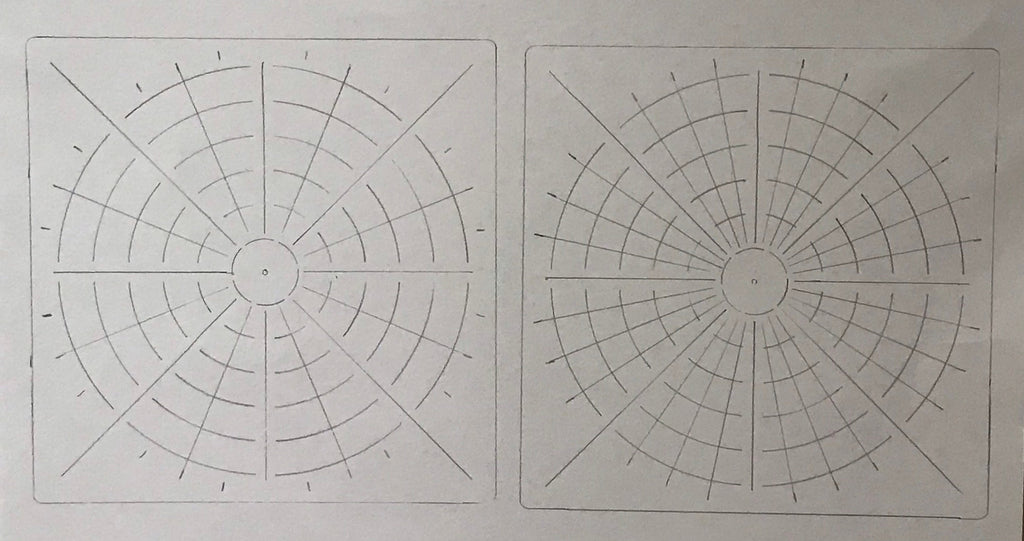 Mandala making square stencils set of 2