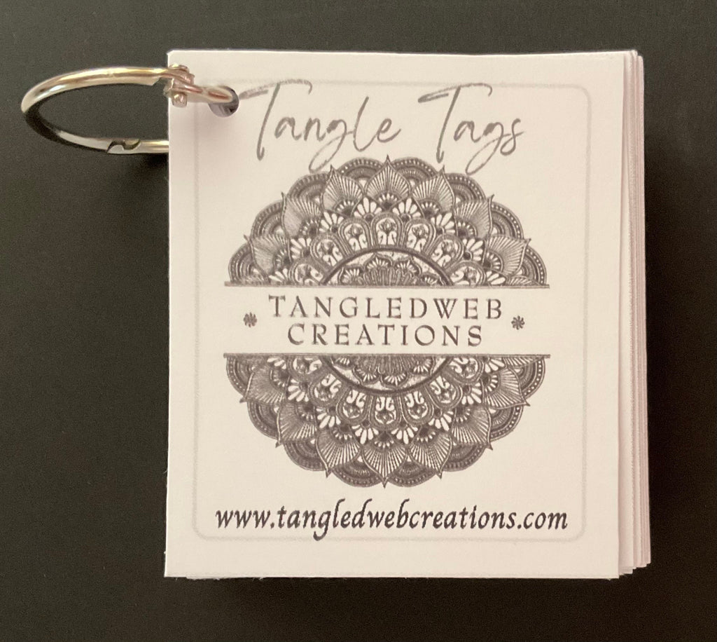 Tangle Tags 50 square Zentangle tags