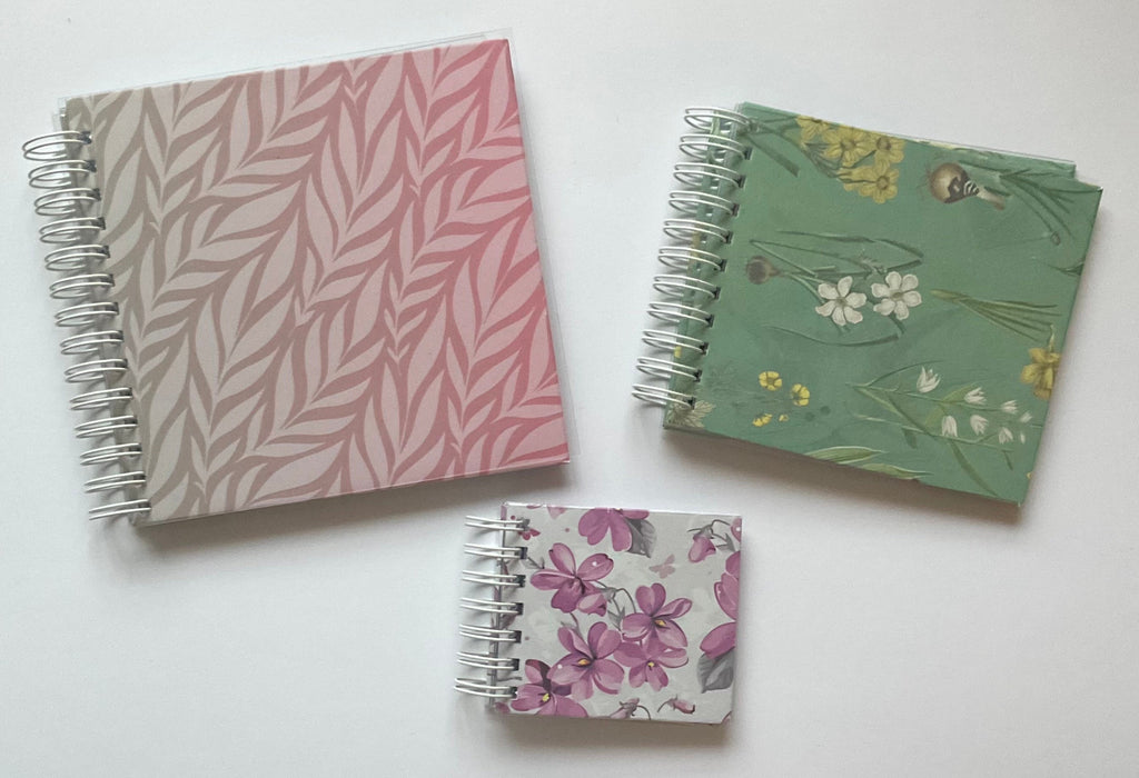 Set of 3 wire bound plastic sleeves pad to hold Zentangle art Tiles