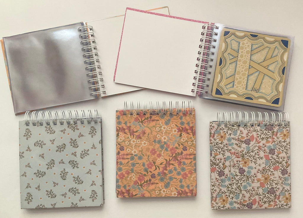 Wire bound plastic sleeves for standard and 3Z size Zentangle art Tiles
