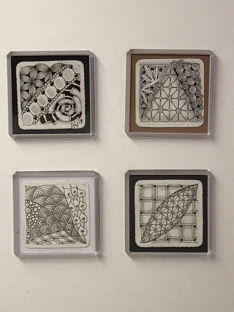 Magnet squares - set of 4