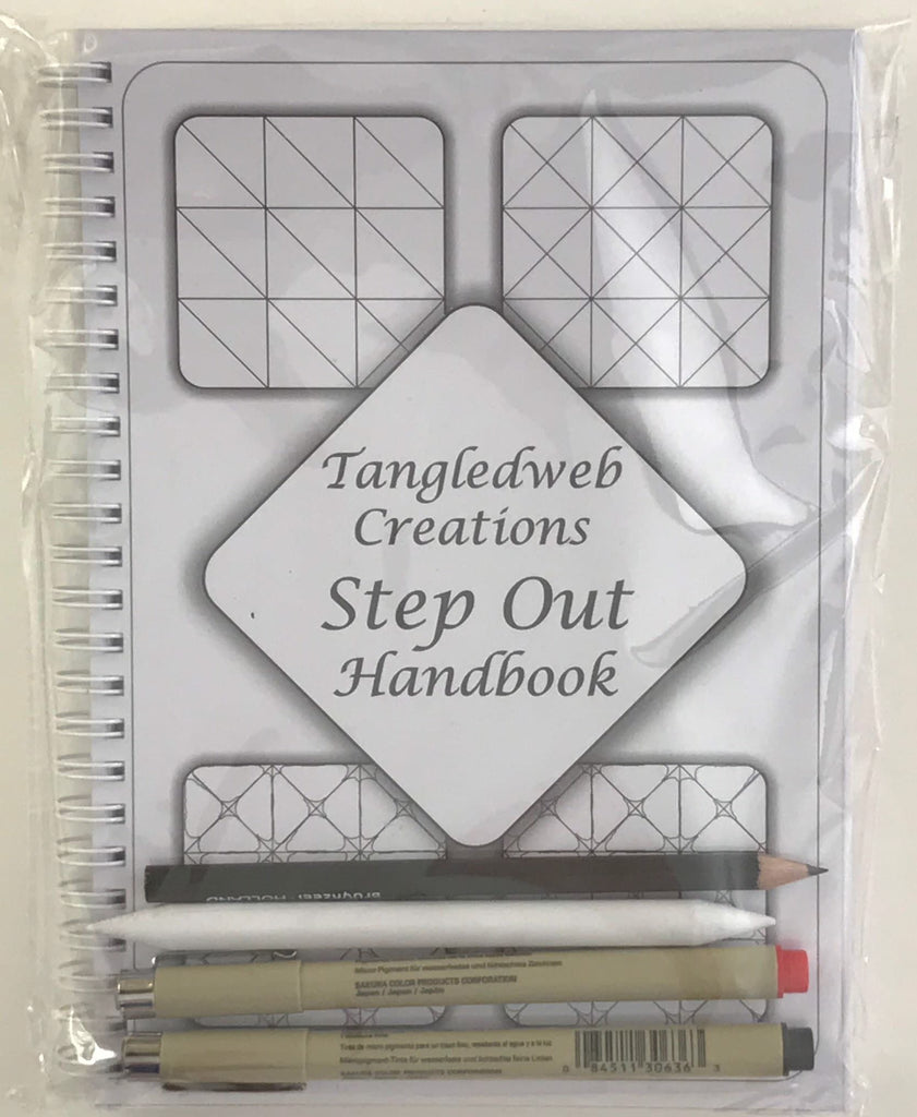 Zentangle workbook, pens and pencil kit