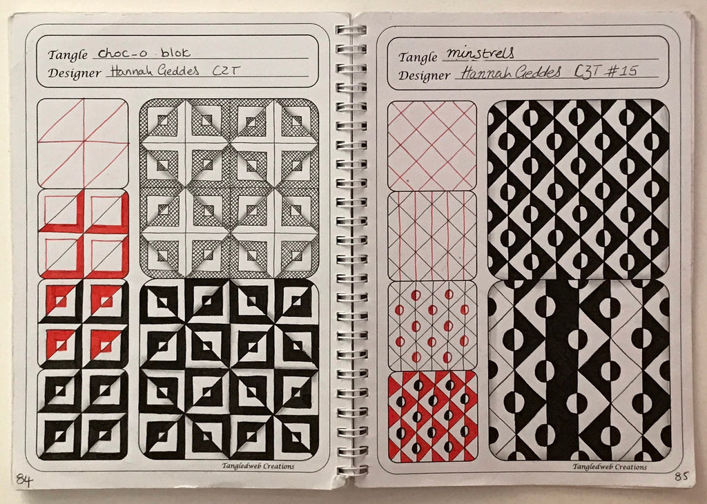 Zentangle workbook, pens and pencil kit