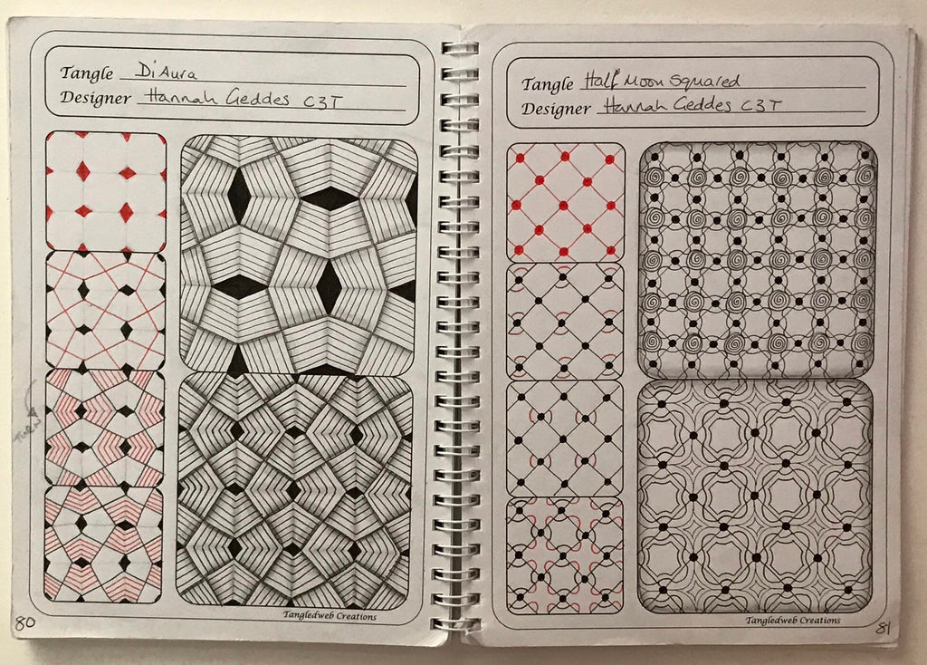 Zentangle workbook, pens and pencil kit