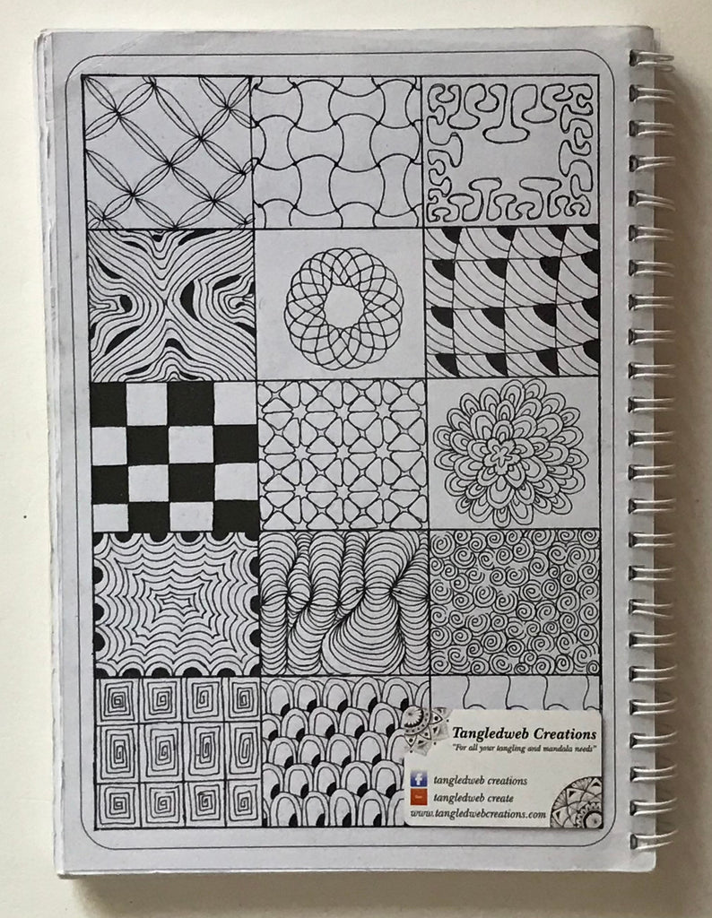 Zentangle art Tangle workbook A5 100 pages