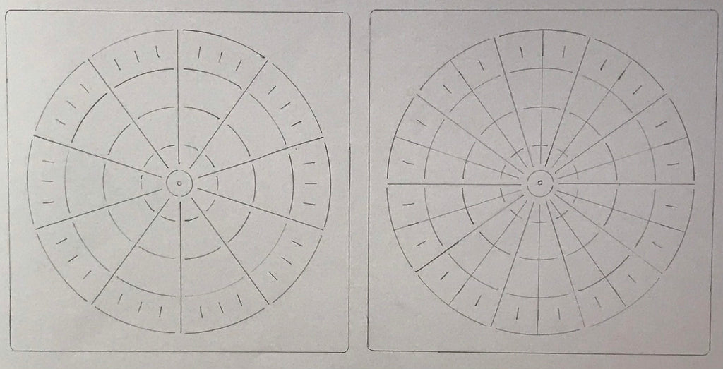 Mandala making 5x5 inch reusable plastic stencil