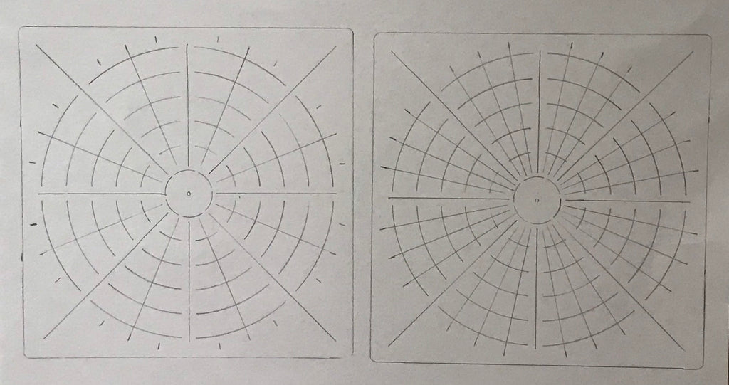 Mandala making stencil 5x5” square reusable stencil - set 1