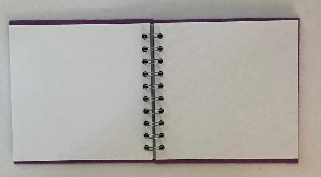 Square 6 inch sketchbook with white paper