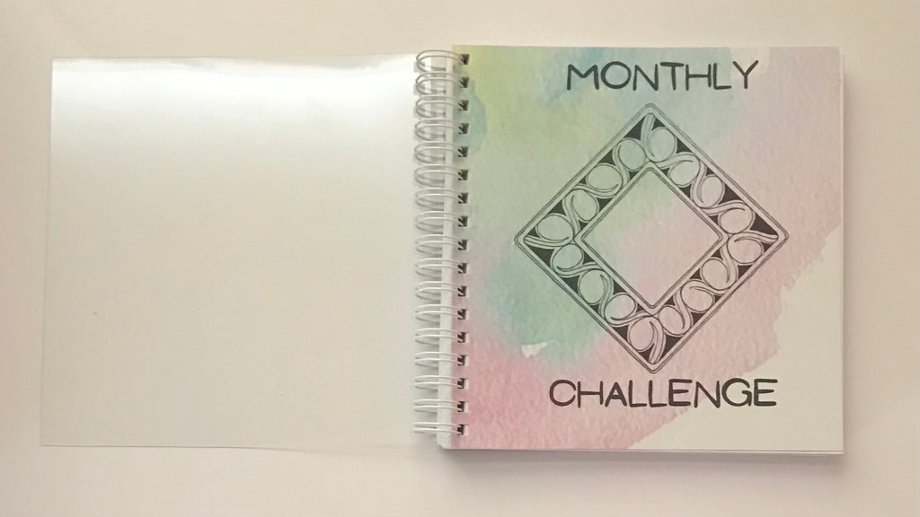 Monthly challenge journal for Tangling for Apprentice size