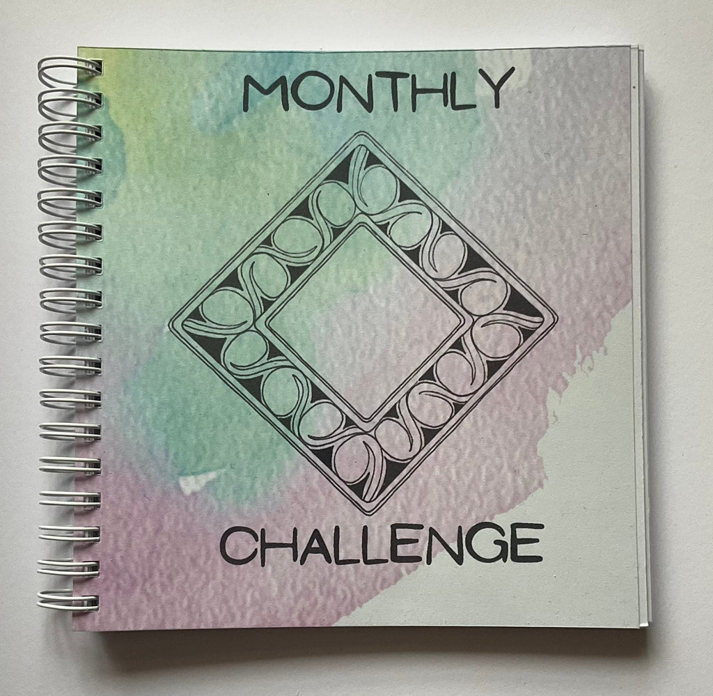 Monthly challenge journal for Tangling for Apprentice size