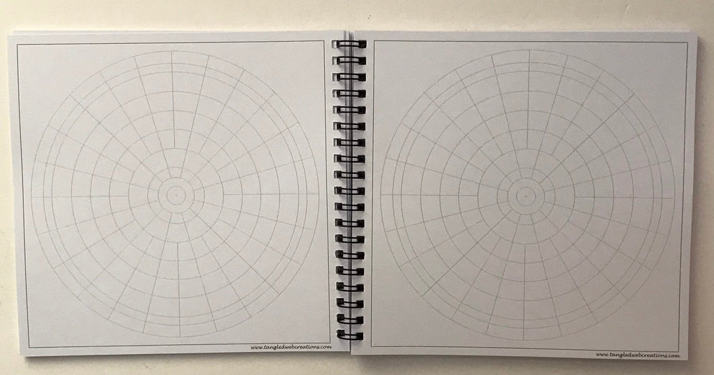 Mandala square printed workbook