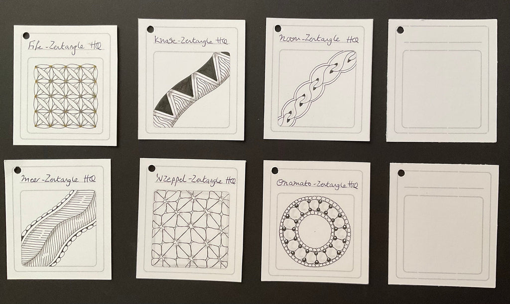 Tangle Tags 50 square Zentangle tags