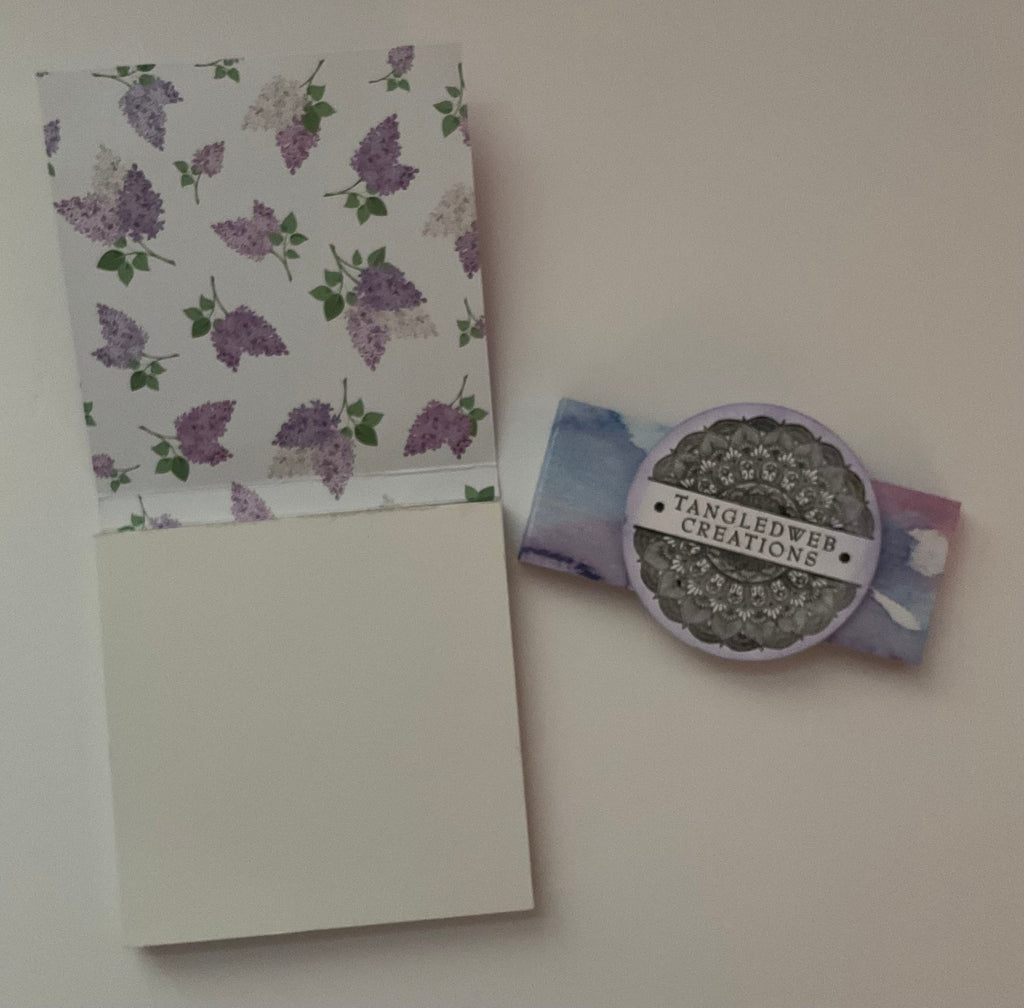 Handmade mini tear off notepad plain cartridge paper