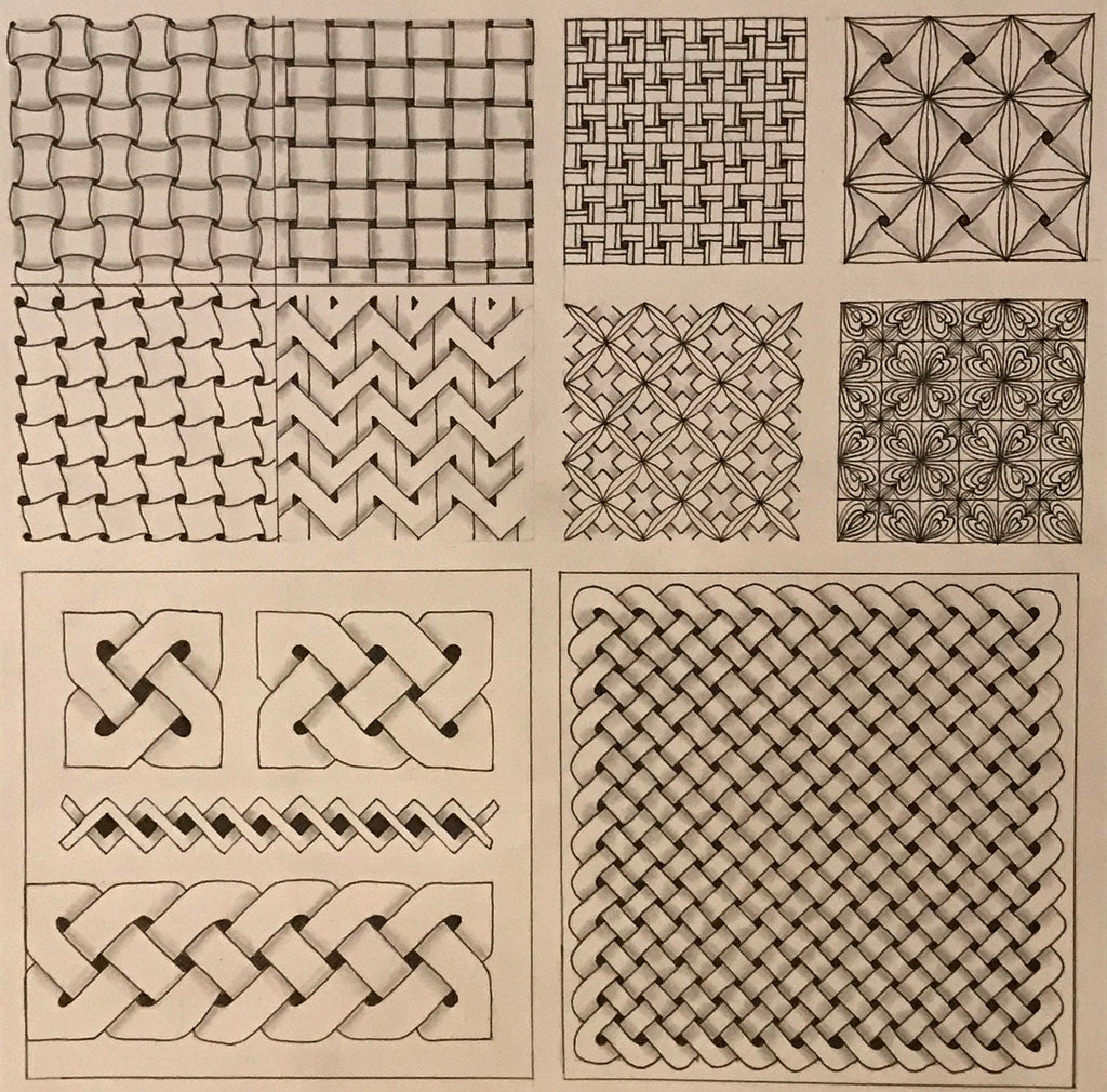 Square and rectangle ‘Dotty’ plastic reusable stencils for Celtic knots and Zentangle art