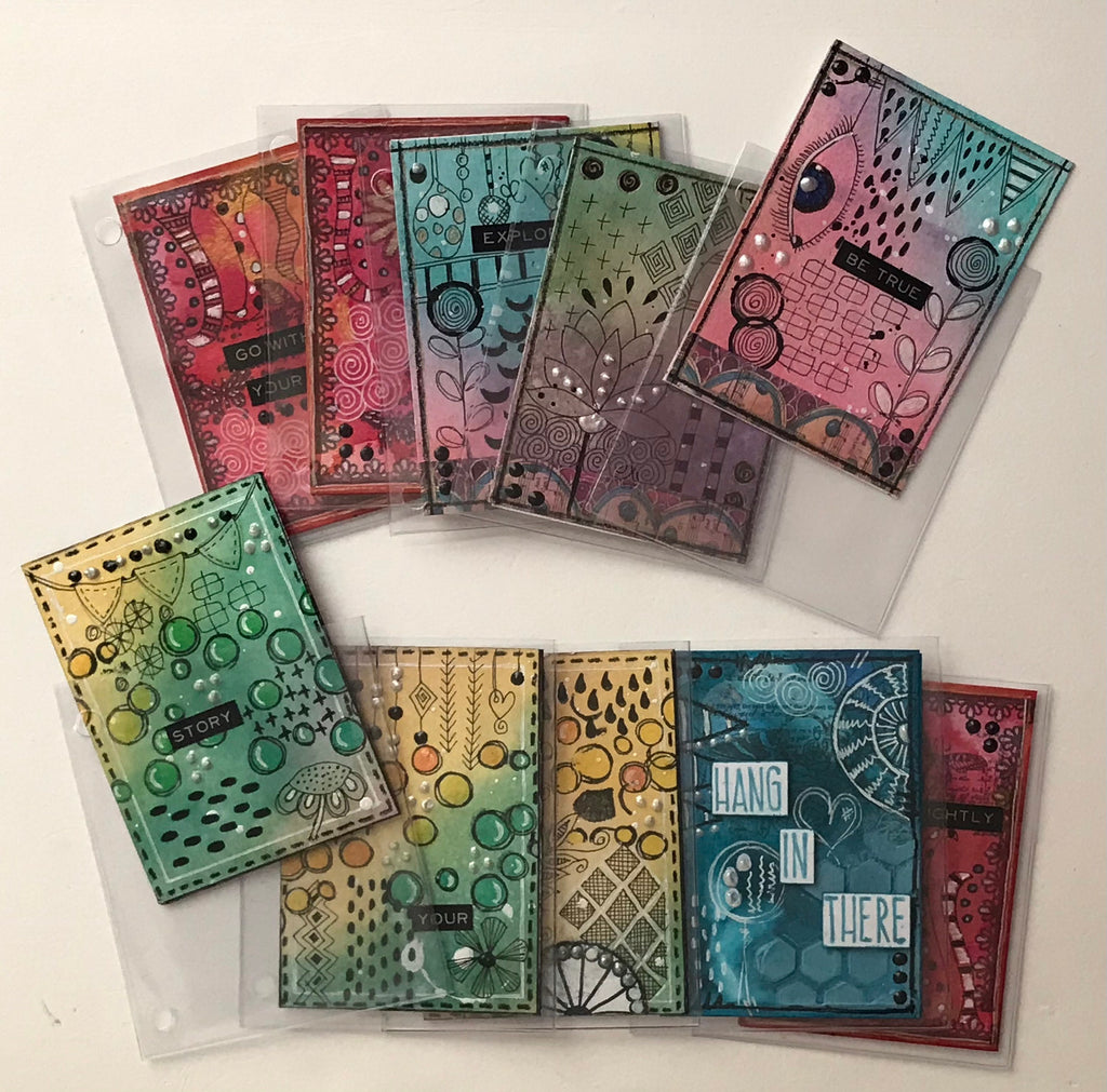 Artist Trading Cards or Pocket Letters clear plastic sleeves refill pack