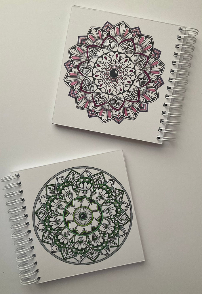 Mini mandala colouring books - volumes 1 and 2